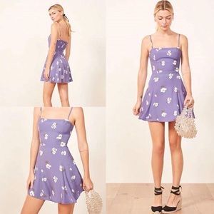 Reformation purple floral dress